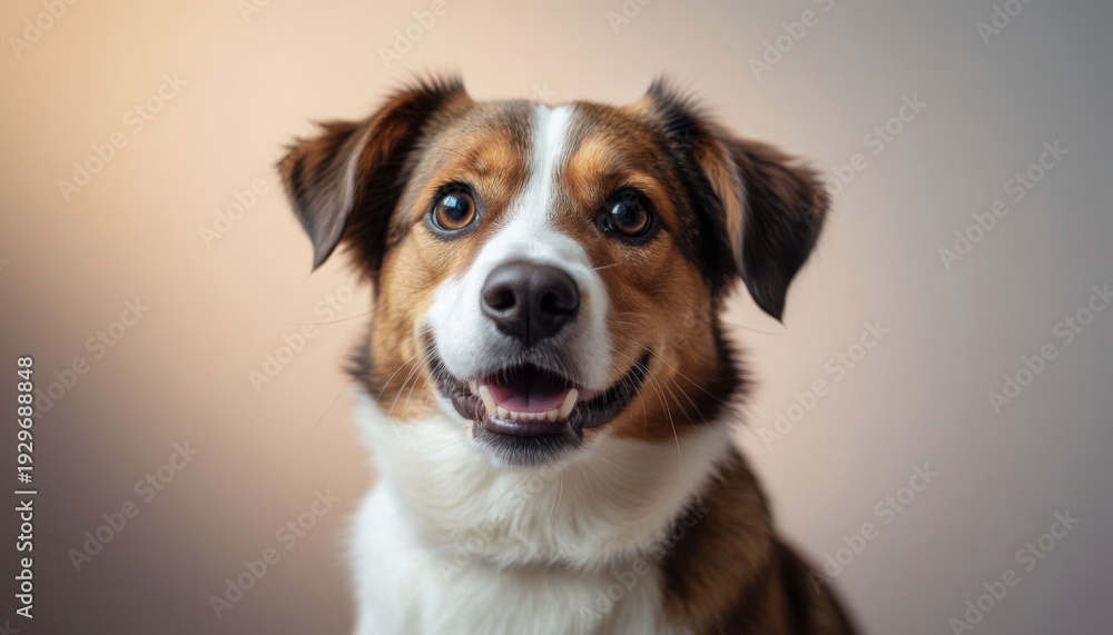 Fototapeta premium Happy dog studio portrait