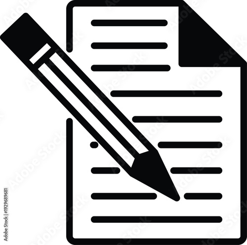 paper and pencil icon