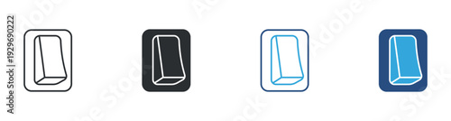 Switch Icon Set, On Off Button, Toggle Control Symbol, Vector Illustration