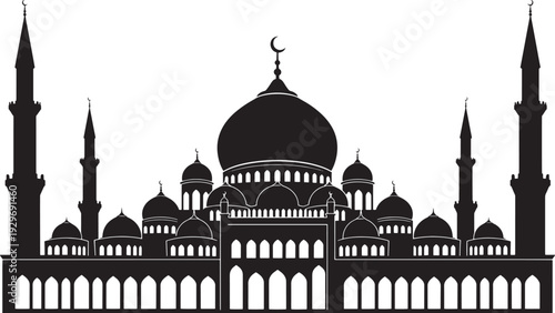 Mosque Silhouette Graphic