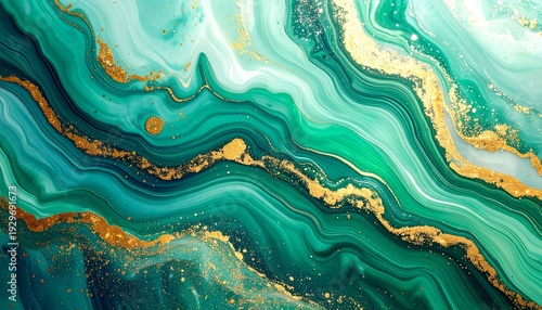 Luxury Emerald Green Marble Background