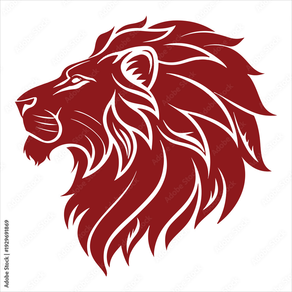 Fototapeta premium Tiger head vector logo art illustration 