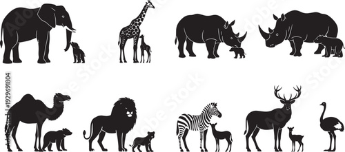 Animals Silhouettes Collection