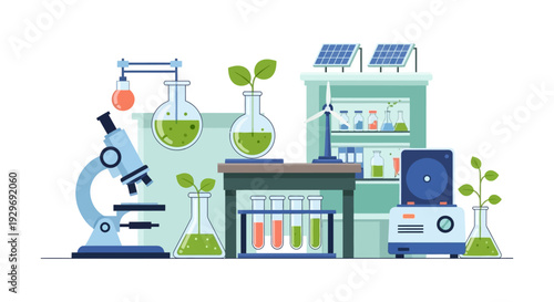 Green Science Laboratory with Sustainable Energy Elements: Researching Biotechnology & Environmental Solutions