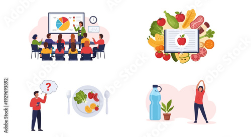 Healthy Lifestyle & Wellness Concepts: Nutrition Education, Fitness Training, Informed Dietary Choices, and Learning for a Balanced Life.