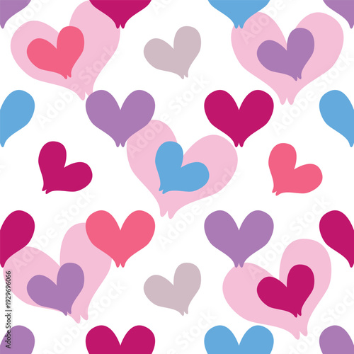 seamless pattern with hearts