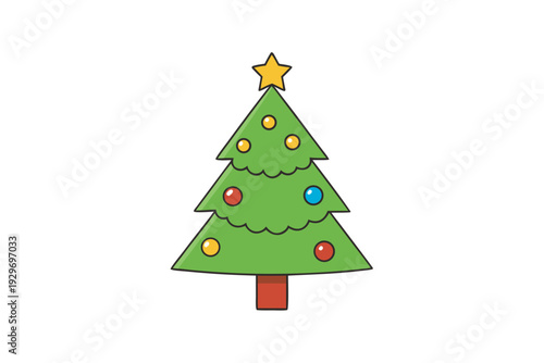 Wallpaper Mural Christmas tree white background  Torontodigital.ca