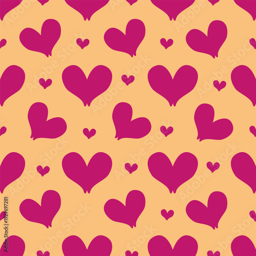 seamless pattern with hearts