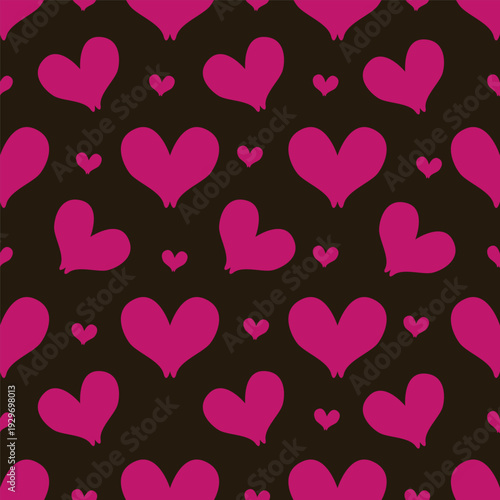 seamless pattern with hearts