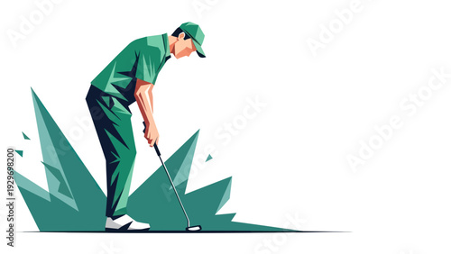 Young man thinking about tools holding a notebook vector illustration