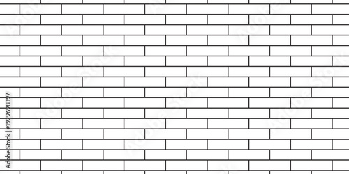 white brick wall texture and solid bricks seamless pattern background.