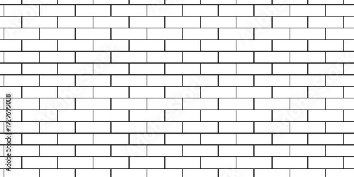 white brick wall texture and solid bricks seamless pattern background.