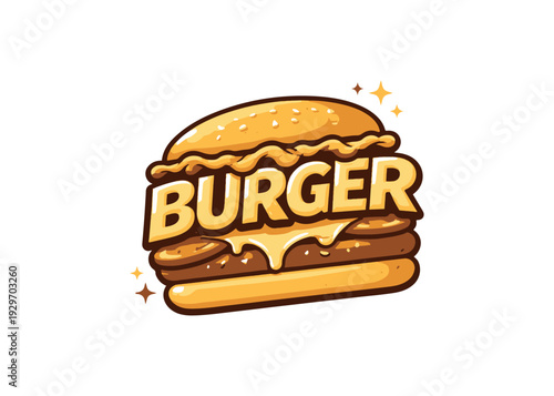 Burger stylized text vector
Vector stylized text on a white background
