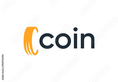 coin money logo. payment digital wallet symbol vector design concept