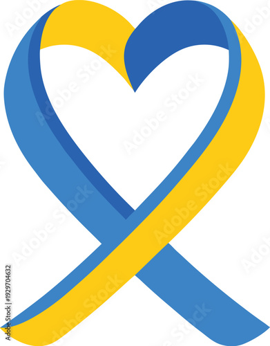 Adobe Illustrator Artwork world down syndrome day, childrens foot print flat style
