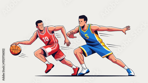 Young man contemplating sketch concept with digital tablet and notepad