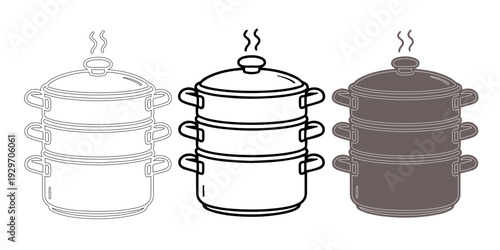 steamer , steam pot icon 