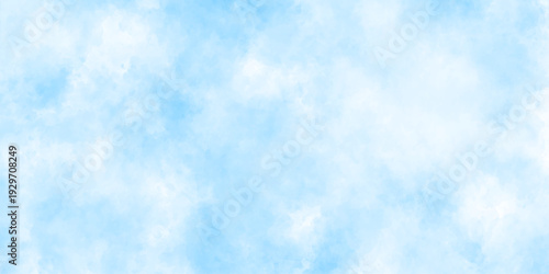 Watercolor cloud texture. fantasy smooth light blue, white shades and blue watercolor paper textured illustration for grunge design, This is watercolor splash. It is drawn by hand.