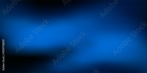 Abstract blue neon light waves on dark background, futuristic glowing grainy gradient texture, modern digital art design for creative projects