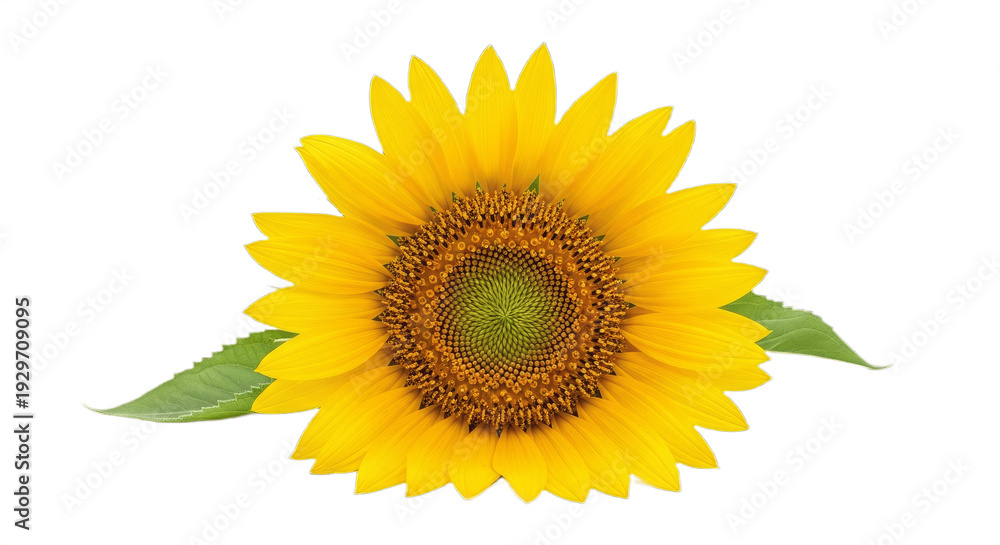Fototapeta premium Sunflower Flower Isolated on a white Background