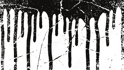 grunge black paint drip texture with scratched distressed background urban art overlay design, abstract splatter effect
