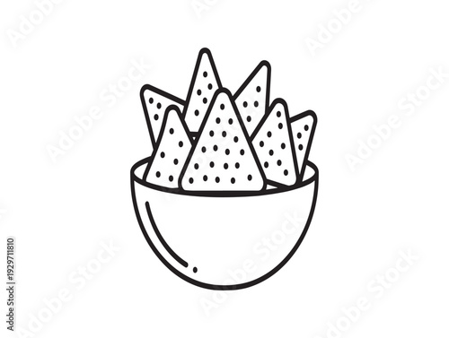 Vector illustration of a bowl of dragon fruit isolated on White Background