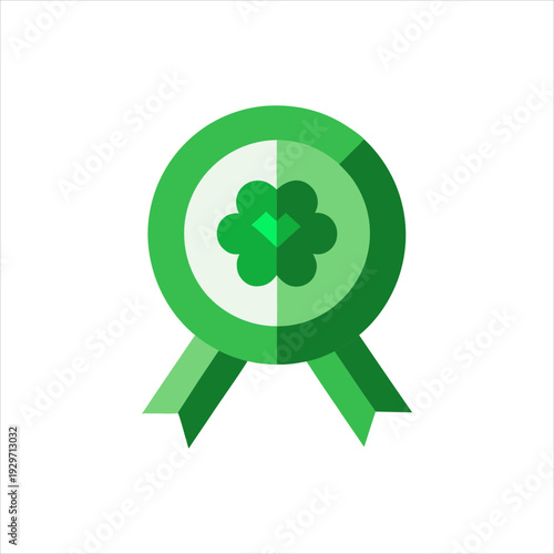 Shamrock Award Ribbon Coloring Page