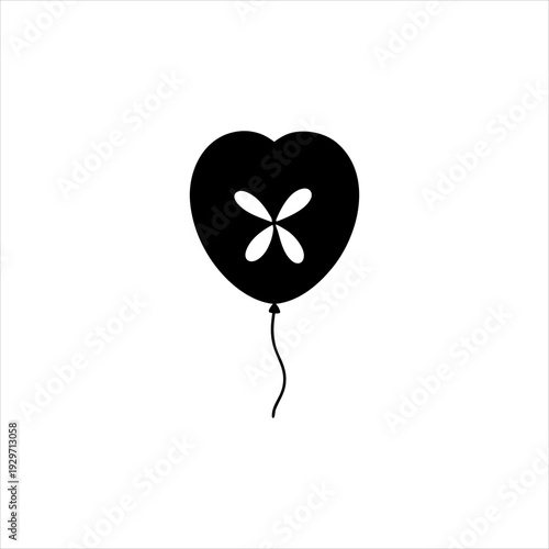 heart shaped balloon with heart