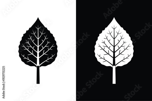 Aspen vector icon graphic isolated sketch illustration on white background.