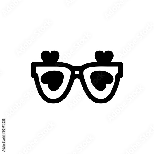 Shamrock Glasses Coloring Page Single Vector