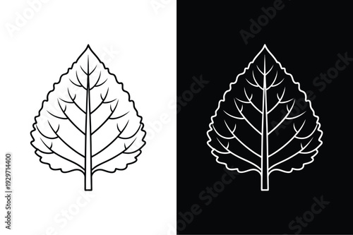 Aspen vector icon graphic isolated sketch illustration on white background.