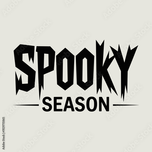 Spooky Season Halloween Gothic Typography Graphic Design
