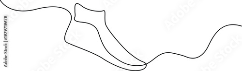 Abstract black and white line drawing of an abstract shape with curves and angles Vector
