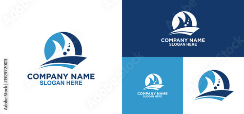 Sailing boat logo