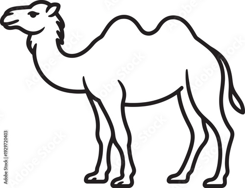 Camel outline icon