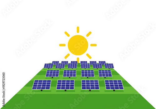 Solar Panels Renewable Energy Source System.