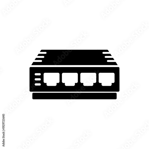 LAN Connection Switch Symbol Design.