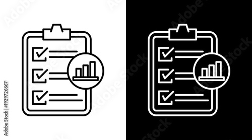 Planning  White Icon Set Design