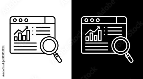 Data Insight  White Icon Set Design