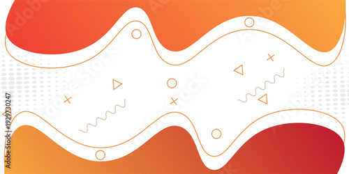 Colorful banner template with gradient color. Design with liquid form. with a combination of yellow and pink with a modern and luxurious concept