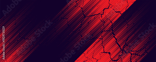 Abstract racing banner featuring dynamic brush strokes and bold color contrast.