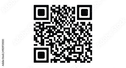 Two distinct black and white qr codes displayed on a plain white background