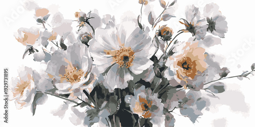 Textured pink wall with floral design as background