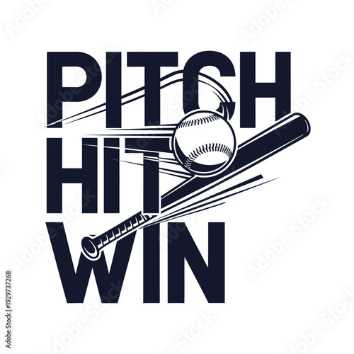 Baseball player swinging bat to hit ball and win game with skillful pitch tshirt design