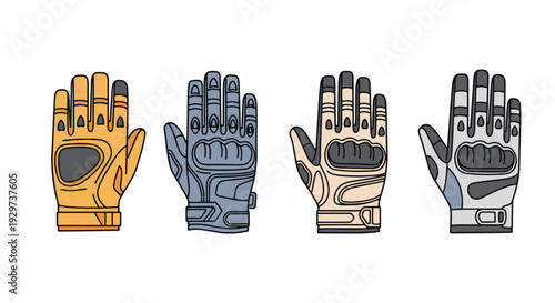 Tactical Gloves Line creative soft tone