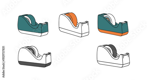 Tape Dispenser Line creative abstract color