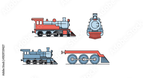 Steam Locomotive Mod dynamic colorful design illustration