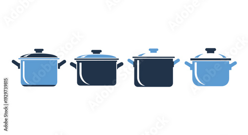 Stock Pot Line art soft abstract creative illustration