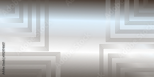 Abstract architecture background line design. Illustration with digital render platform and square connected by lines. Interior design concept futurists background. 