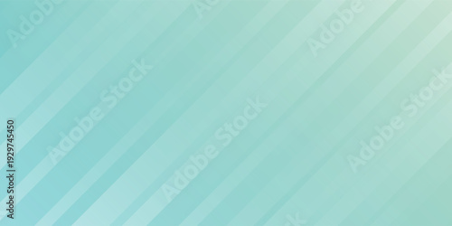 Modern abstract gradient backdrop blending soft green and turquoise colors with diagonal luminous stripes, perfect for digital templates and corporate layouts.